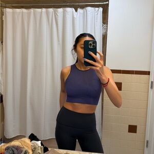 missguided purple racer back tank